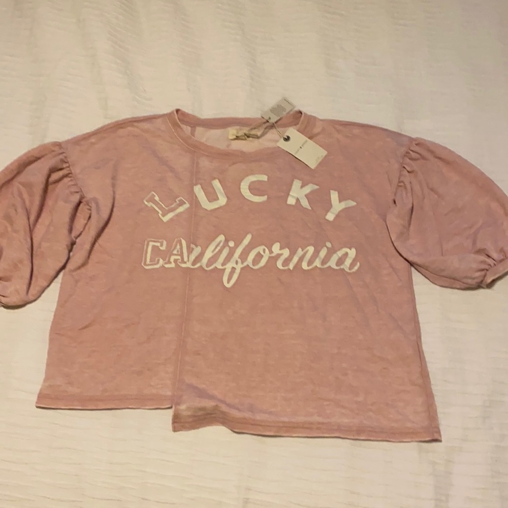 Lucky Brand light pink top, never worn